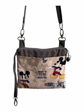 Disney Mickey Mouse “Don’t Mess With The Mouse” Travel Crossbody Bag